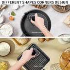 Cast Iron Scrubber with Handle 316 Dish Cast Cleaner Chainmail Scrubber for Pan Skillet Iron Scrub Brush Steel Wool Scrubber Cleaning Kit (1 Scrub + 1 Scraper)