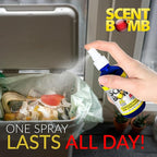 Scent Bomb Lemongrass Air Freshener Spray, Long-Lasting Odor Eliminator for Home, Office & Car