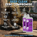 Laundry Detergent, 124 Load. 'Lavender' Essential Oil Liquid Laundry Detergent Washing Soap for Sensitive Skin. ProvenSafe™ Cleaning Supply w/Odor & Stain Remover for Outdoor Gear & All Fabrics