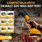 Cordless Oscillating Multitool Compatible with DeWalt 20V Max Battery, Tool Only, 6 Speeds 8,500-21,000 RPM, Bulit-in LED Light, 22 Accessories, Oscillating Power Tools for Scraping Cutting Sanding