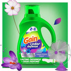 Gain Odor Defense Liquid Laundry Detergent, Super Fresh Blast Scent, 88 fl oz, 61 loads, 2 in 1, Laundry Detergent Liquid Soap, HE compatible