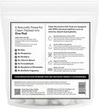 Clean Revolution All Natural Dishwasher Detergent Pods, 60 Pods, Enzyme Powered, No Chemical Additives, No Residue - SUN LEMON - Made in USA