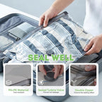 Mapambo Vacuum Storage Bags with -60000Pa USB Pump, 12 Pack Vacuum Seal Bags for Clothing Travel in 3 Sizes, Travel Vacuum Bags with Pump, Saving up to 80% of Luggage Space (12 Combo Size)