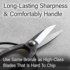 YAMASAN KYOTO UJI Japanese Suiryu Bonsai Scissors - Traditional Hasami Pruning Shears, Japanese Bonsai Garden Tools, Made in Japan (7.87inch)