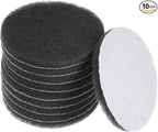 HARFINGTON 10pcs Drill Power Brush 5 inch Tile Scrubber Scouring Pads Grey scrubber pads for Bathroom Kitchen Household Cleaning