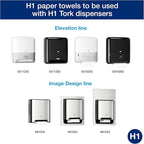 Tork Matic Paper Hand Towel Roll White H1 (6 Rolls) and Tork Mini Jumbo Toilet Paper Roll White T2 (12 Rolls)