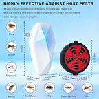 Electora 6Pcs Upgraded Ultrasonic Pest Repeller with Mosquito Coil Holder, Pest Repellent ultrasonic Plug in, Mice Repellent Indoor for Rodent, Roach, Spider, Ant, Bug, Mosquitoes, Insects and Rats