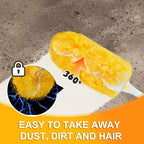 Duster Refill Compatible with Swiffer Duster, Heavy Duty Duster Refills Kit for Cleaning Dusting, Multi Surface 360 Feather Duster, 10 Count Disposable Refills with 1 Handle