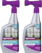 Rejuvenate Window Cleaner, 32 Ounces, Non-Toxic Outdoor Window Cleaner With Hose-End Adapter Quickly Removes Dirt For A Spot- And Streak-Free Shine, 2 Pack