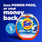 Tide Odor Defense + Oxi Laundry Detergent Pacs, Original Scent, 45 Count, Advanced Odor + Stain Fighter