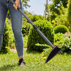 Hoe Garden Tool, Triangle Hoe Gardening Weeding Tool, 60" Long Handle Heavy Duty Manual Weeder Gardening Hand Tools for Weeding, Digging, Loosening Soil