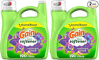 Gain Liquid Fabric Softener, Moonlight Breeze | 190 Loads | 140 fl oz | Pack of 2