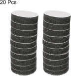 HARFINGTON 20pcs Scrubber Scouring Pads 800 Grits 2 Inch Drill Power Brush Hoop and Loop Surface Conditioning Disc Drill Scuffing Disc Scrub Pads for Home Kitchen Cleaning, Grey