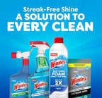 Windex Fast Shine Foam Glass Cleaner, No-Drip Aerosol Cleaning Spray, 19 oz. (Pack of 2)