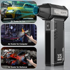 SDFM Compressed Air Duster - 180,000 RPM Snow Blower - with Brushless Motor, 3-Gear Adjustable Air Duster - for Keyboard, PC, Car, Air Bed, and Home Cleaning (X15)