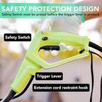 12 Inch Small Electric Corded Garden Tiller Cultivator 13.5 AMP Power Rototiller for Gardening with Adjustable Wheels