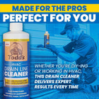 Uncle Todd's HVAC Drain Line Cleaner – 4pk of 32oz Bottles: Bleach-Free, Fast-Acting, Long-Lasting AC Drain Line Solution for Tough Clogs & Buildup