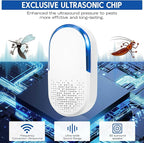 Ultrasonic Pest Repeller Plug in Mouse Rodent Mice Rat Mosquito Spider Roach Repellent Indoor Ultrasound Bug Insect Repellent for Home Basement Attic Garage, Electronic Plug in Pest Control (6)