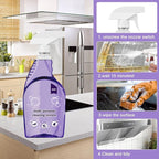Timeno Multi-Purpose Cleaning System, Oven Spray Cleaner & Concentrated Tablets, Household Multi-Surface Use (1Bottle+18pcs Tablets)