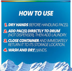 Purex Fresh Mountain Breeze Laundry Detergent Pacs, 66 Count, Pre Measured Pacs