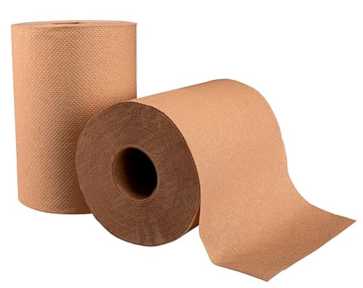 MarcalKraft Roll Towels, Bulk 12 Roll Case, 350 Feet per Roll, Soft and Absorbent Hard Roll Paper Towels, Fits Universal Dispensers (NP-12350 EN)