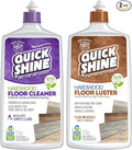 Quick Shine Hardwood Floor Cleaner & Wood Floor Polish w/Plant-Derived Carnauba 2-27oz Bottles, Removes Scratches, Safer Choice, A Clean That Can Be Seen