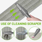 Spray Mop for Floor Cleaning - Wet Dry Hardwood Floor Mops with 3 Microfiber Washable Pads for Swiffer Powermop - Flat Mop with Sprayer for Tile Wood Laminate Vinyl Marble Kitchen