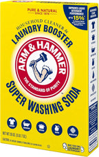 ARM & HAMMER Super Washing Soda Household Cleaner and Laundry Booster, Versatile Natural Home Cleaner, Powder Laundry Additive, 55 oz Box (Pack of 2)