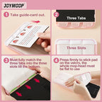 JOYMOOP Flat Mop Head, with 13-inch Microfiber Mop Pad Replacement - Pink, 1 Pack
