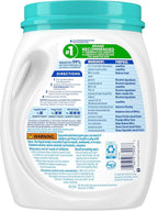 All Mighty Pacs Laundry Detergent Free Clear Odor Relief, Tub, 56 Count