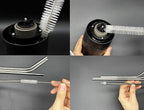 12 PCS Straw Cleaner Brush kit with 2mm-25mm /6.5-10 INCH for Tube and Pipe.Tumbler, Sippy Cup, Bottle with Straw,Hummingbird feeders and Drinking Straw, Brushes for Cleaning Tanks