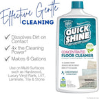Quick Shine Multi Surface Concentrated Floor Cleaner 27oz Use on Hardwood, Laminate, Luxury Vinyl Plank LVT, Tile & Stone Dirt Dissolving & Powerful Cleaning Makes 27 Gallons