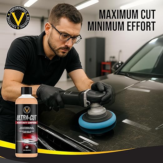 VPD Ultra-Cut Heavy Polishing Compound for Extreme Correction 16 oz – Car Polishing & Rubbing Compound, Removes Deep Scratches & Oxidation, Safe for Clear Coats, Gel Coats & Metal Surfaces