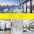 Double-Sided Magnetic Window Cleaner | Adjustable Glass Wiper & Brush Tool with Upgraded Squeegee & Microfiber Towel for High-Rise Double/Single Glazed Windows, Fits 0.2″-1.1″ Thickness