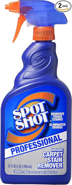 Spot Shot Professional Instant Carpet Stain Remover with Trigger Spray, 32 OZ (2-Pack)