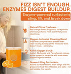 Garbage Disposal Cleaner and Deodorizer Tablets 24-Pack Citrus Foaming Tablets for Garbage Disposal, Kitchen Sink and Drain Cleaner, Lemon Orange Scent - Garburator, Disposer Freshener