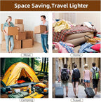 18 Pack Travel Vacuum Bags for Clothing with Electric Pump,Vacuum Travel Bags,Compression Packing Cubes for Luggage,Carry-on Space Saver Storage Bags for Cruise