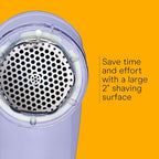 Conair Fabric Shaver and Lint Remover, Battery Operated Portable Fabric Shaver, Lavender