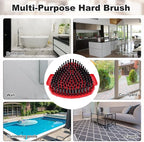 2 Pack Upgrade Scrub Brush Replace Heads Compatible with O Cedar EasyWring 1 Tank Spin Mop, Scrubber Brush Head for Ocedar EasyWring Spin Mop Scrubby Head Brush, More Layers of Bristles to Floor Clean