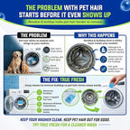 Washing Machine Cleaner Tablets 25 Pack – Rinses Away Pet Hair Trapped by Residue & Buildup, Compatible with Front Load, Top Load & HE Washers, Reaches Drum, Seal, Hoses & Pipes for Deep cleaning