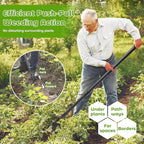 Garden Hoe, 2 in 1 Weeding Hoe and Cultivator Soil Tiller,52" Long Handle, Heavy Duty Hoe Garden Tool for Weeding, Loosening Soil, Cultivating, Gardening