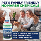 All Natural Peppermint Oil Insect & Pest Control Spray Repels Mice, Spiders, Ants, for Home, Indoor, Outdoor, Garden Maximum Strength Smart Grower Ready to Use 32 FL OZ