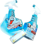 Spray Bottle With Microfiber Cap - All Purpose Cleaner 16oz - FRESH (2 Pack)