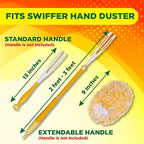 Microfiber Reusable Refills for Swiffer Hand Duster, 360 Degree Dry Duster Heavy Duty Refills, 2-Pack (Handle is Not Included) Air Dry Only