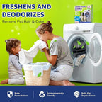 Washing Machine Cleaner Tablets for Pet Owners - Easily Removes Cat & Dog Hair, Urine, Odor,Residue,Front & Top Load Washer Machine Cleaner Deep Cleaning, Septic Safe, 24 Pack (12 Month Supply)