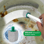Pumice Stone Toilet Bowl Cleaner,Bathroom Cleaner Brush Toilet Wand Refills with 30CM Long Handle for Remove Hard Water Stains with 1 Wand+ Pumice Stones (5 Pack)