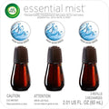 Air Wick Essential Mist, Essential Oil Diffuser Refill, Air Freshener, Fresh Water Breeze, 2.01 Fl Oz (Pack of 3)