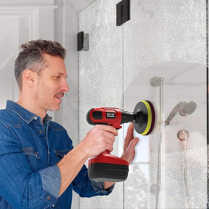 Auniwaig 1200-Grits 7 Inch Scrubber Scouring Pads Flocking Scuff Pads-Multipurpose, Drill Scuffing Disc Hoop and Loop Surface Conditioning Disc Gray 8pcs