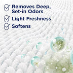 Downy Rinse Laundry Odor Remover, Cool Cotton Scent, 62 fl oz, Fabric Softener and Laundry Odor Removal Rinse, Fights Odors at the source, HE Compatible