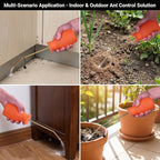 Diatomaceous Earth Duster, 230ml Large, Powder Duster Kit with Long Copper Tube & Folding Funnel, Indoor Outdoor Silicone Sprayer Heavy Duty Bulb Applicator for Home and Garden(Orange)